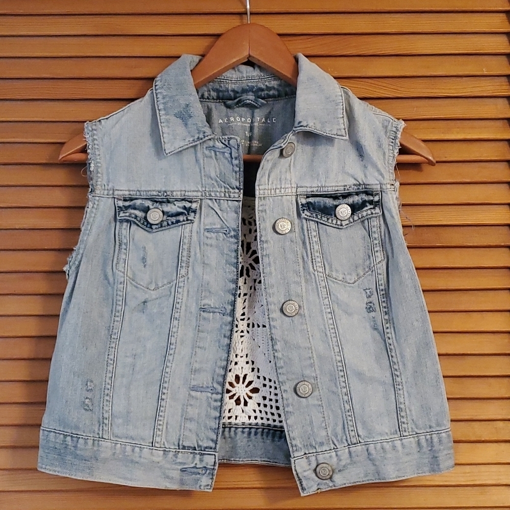 Aeropostale Jean Vest